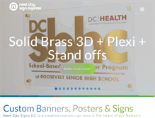 Tablet Screenshot of nextdaysignsdc.com